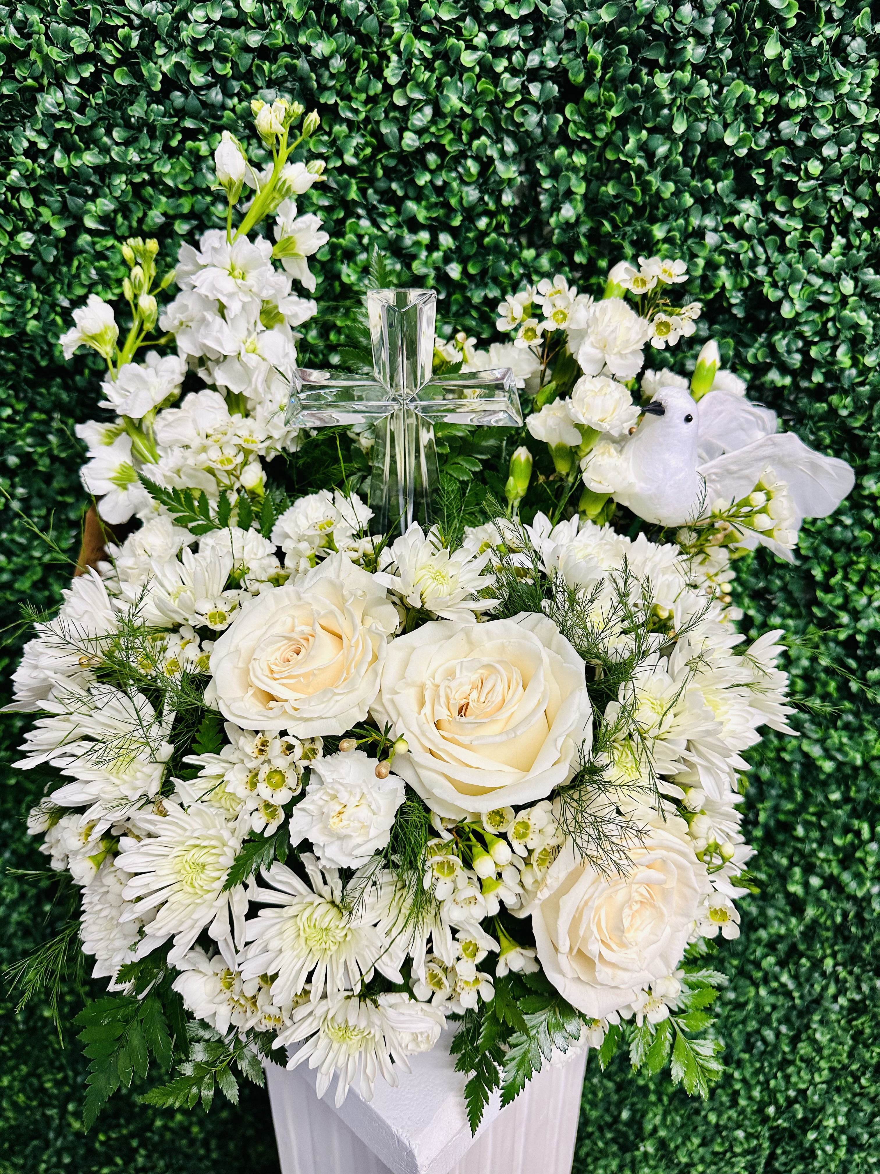 Crystal Cross Arrangement