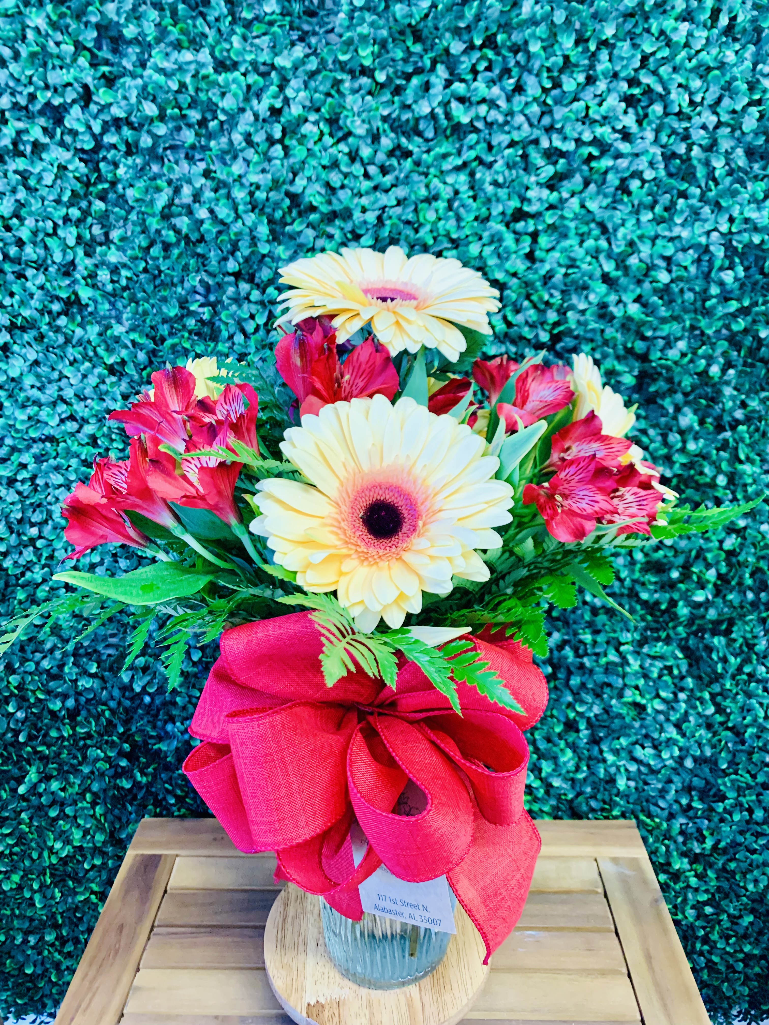 Gerberas and Alstroemeria