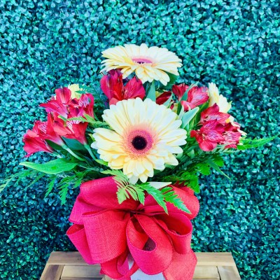 Gerberas and Alstroemeria