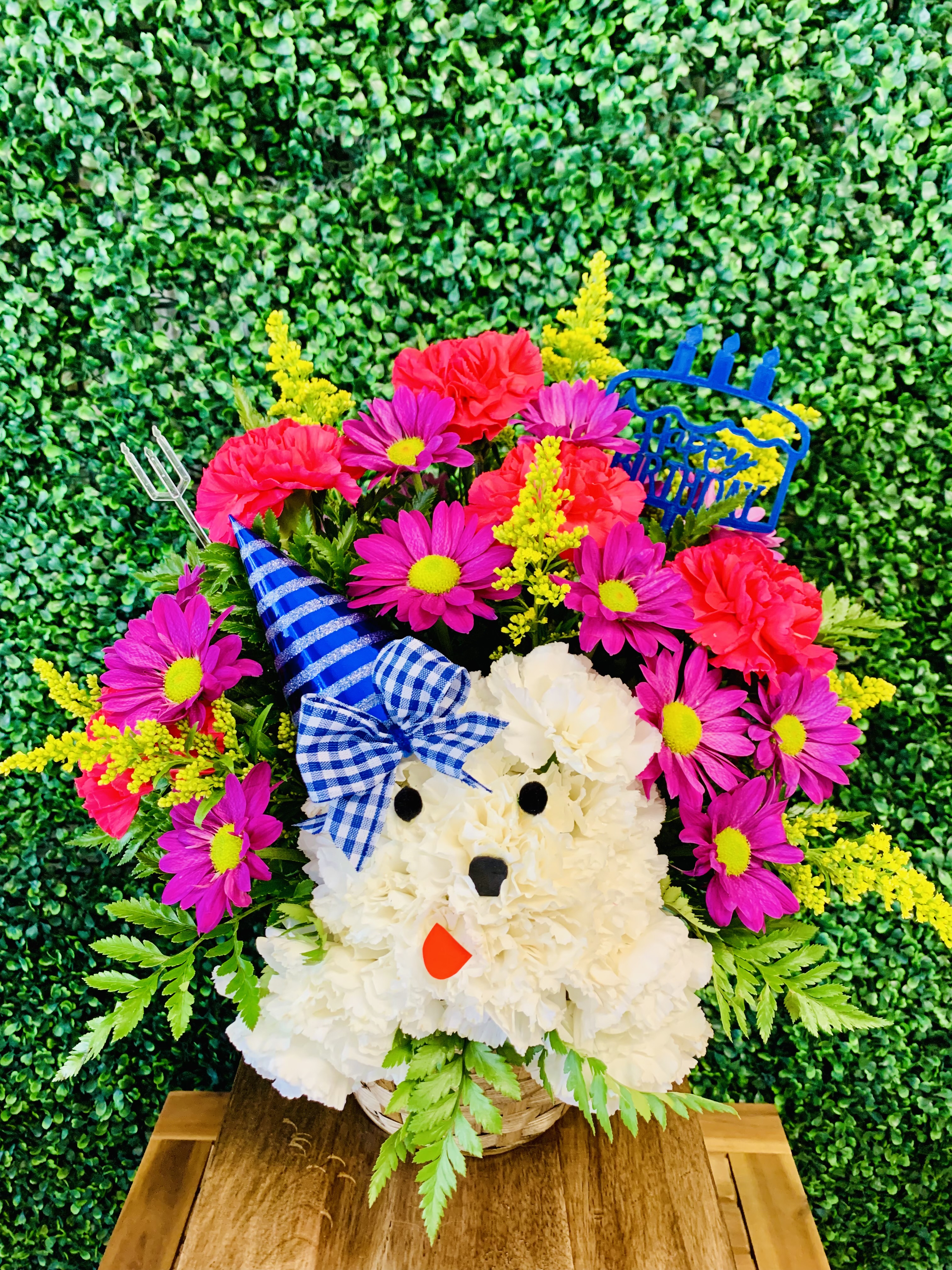 Puppy Birthday Arrangement