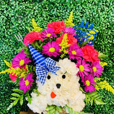Puppy Birthday Arrangement