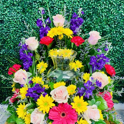 Mix Flower Cremation Arrangement