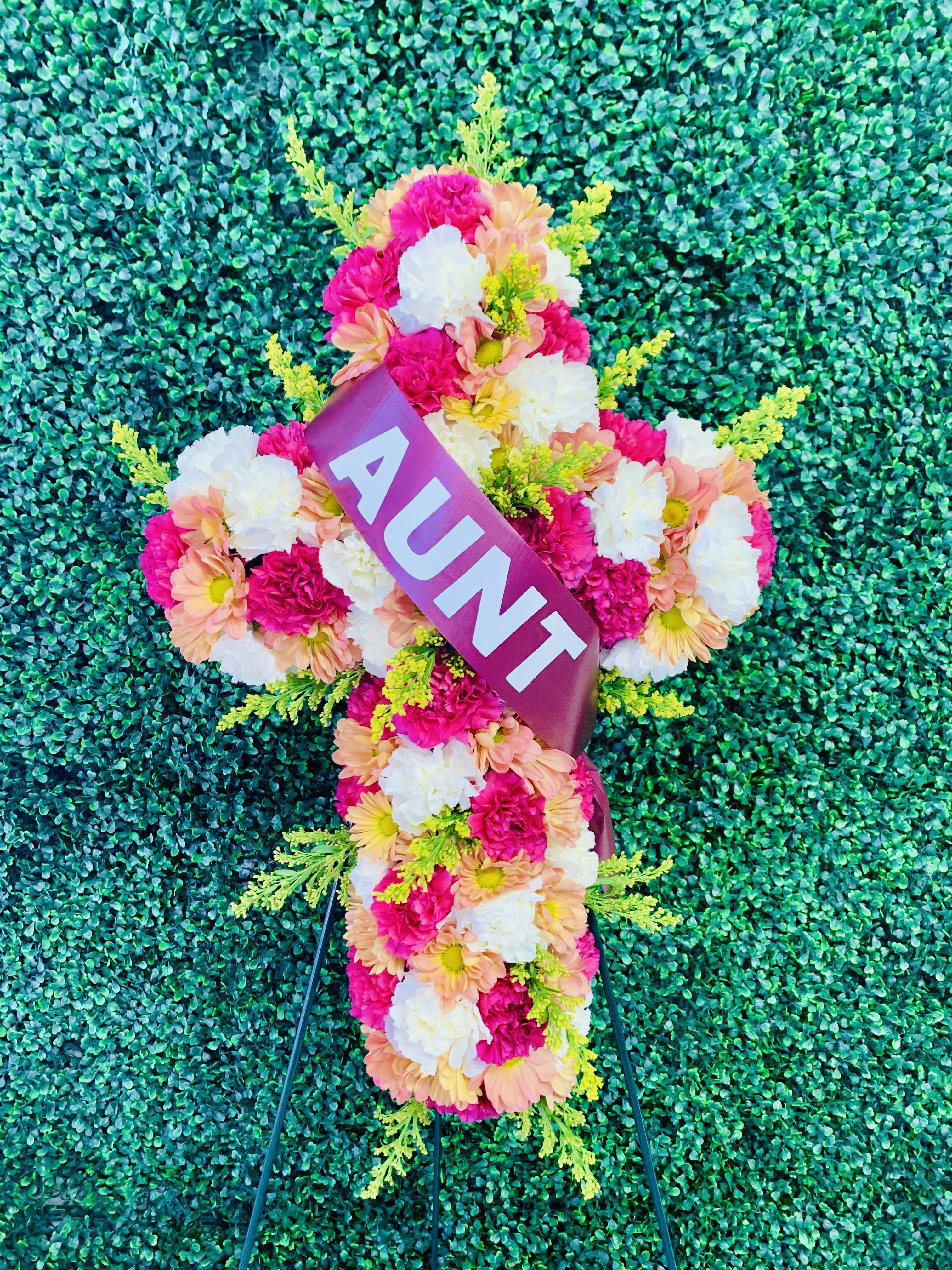 Colorful Carnation Cross