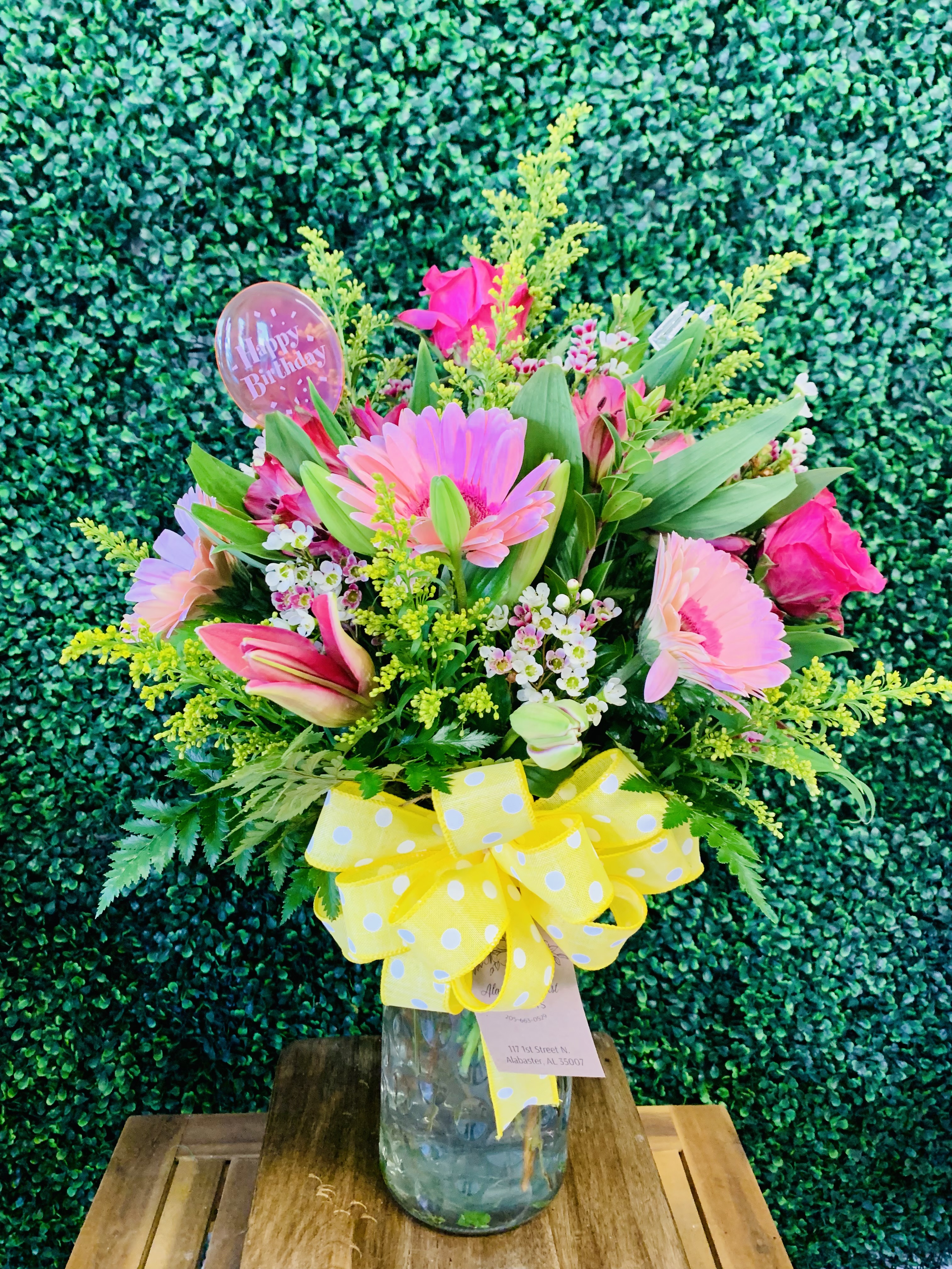 Roses, Gerberas and Lilies