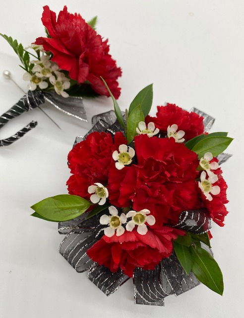 Red Carnation Corsage