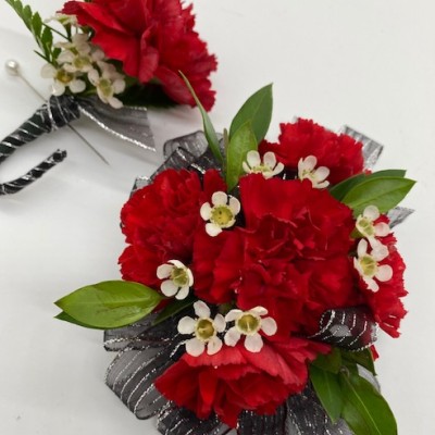 Red Carnation Corsage