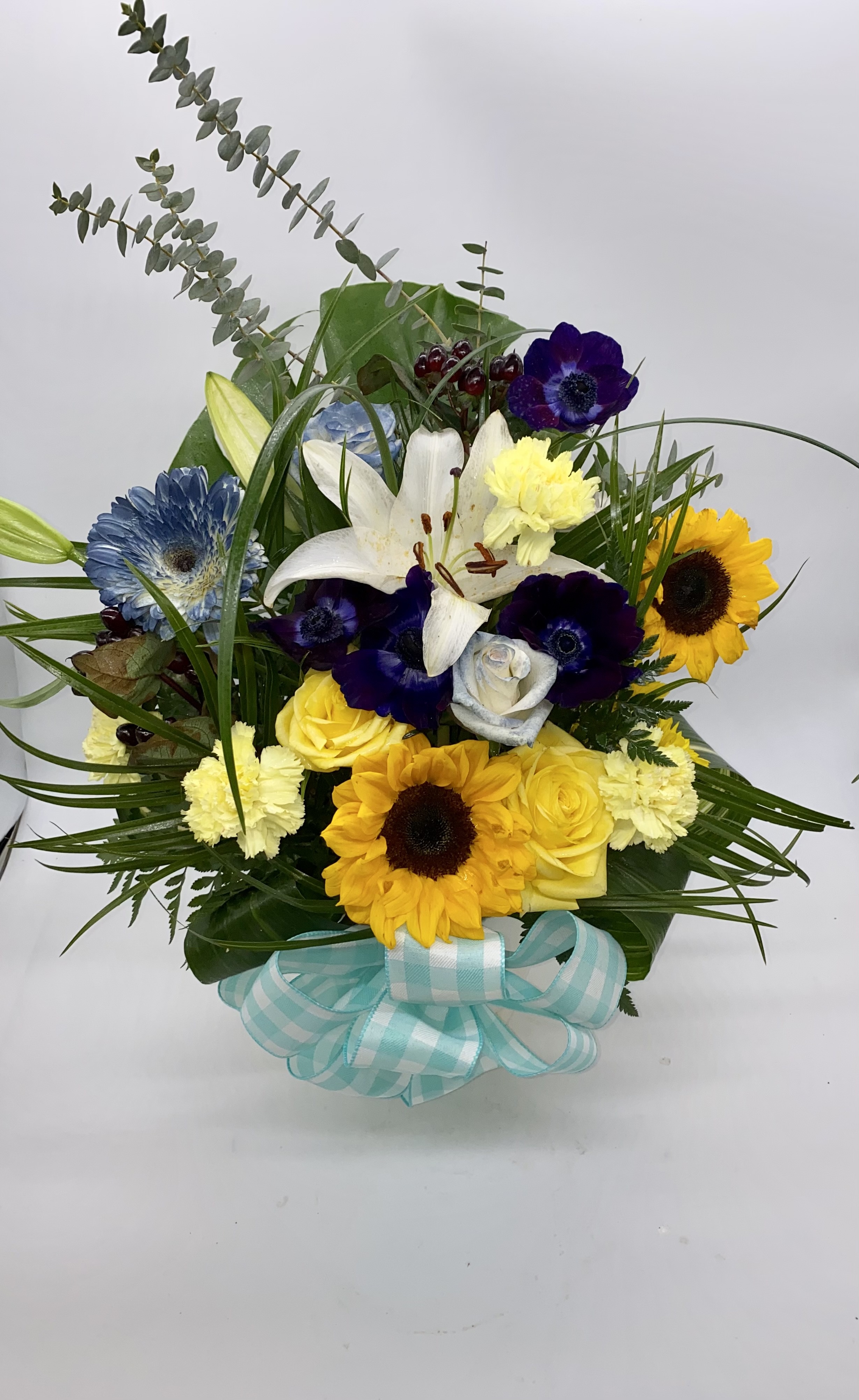 Sunflowers, Lily and Gerberas