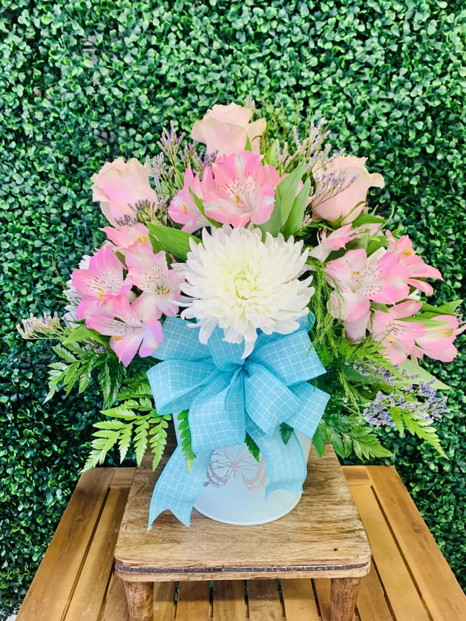 Butterfly Tin Arrangement — Alabaster Florist
