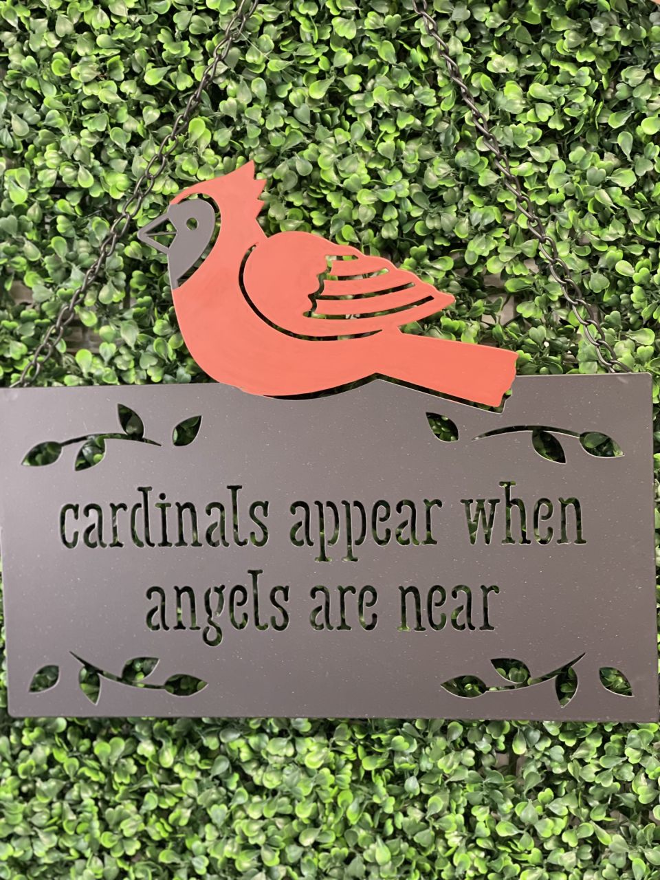 Cardinal Sign — Alabaster Florist
