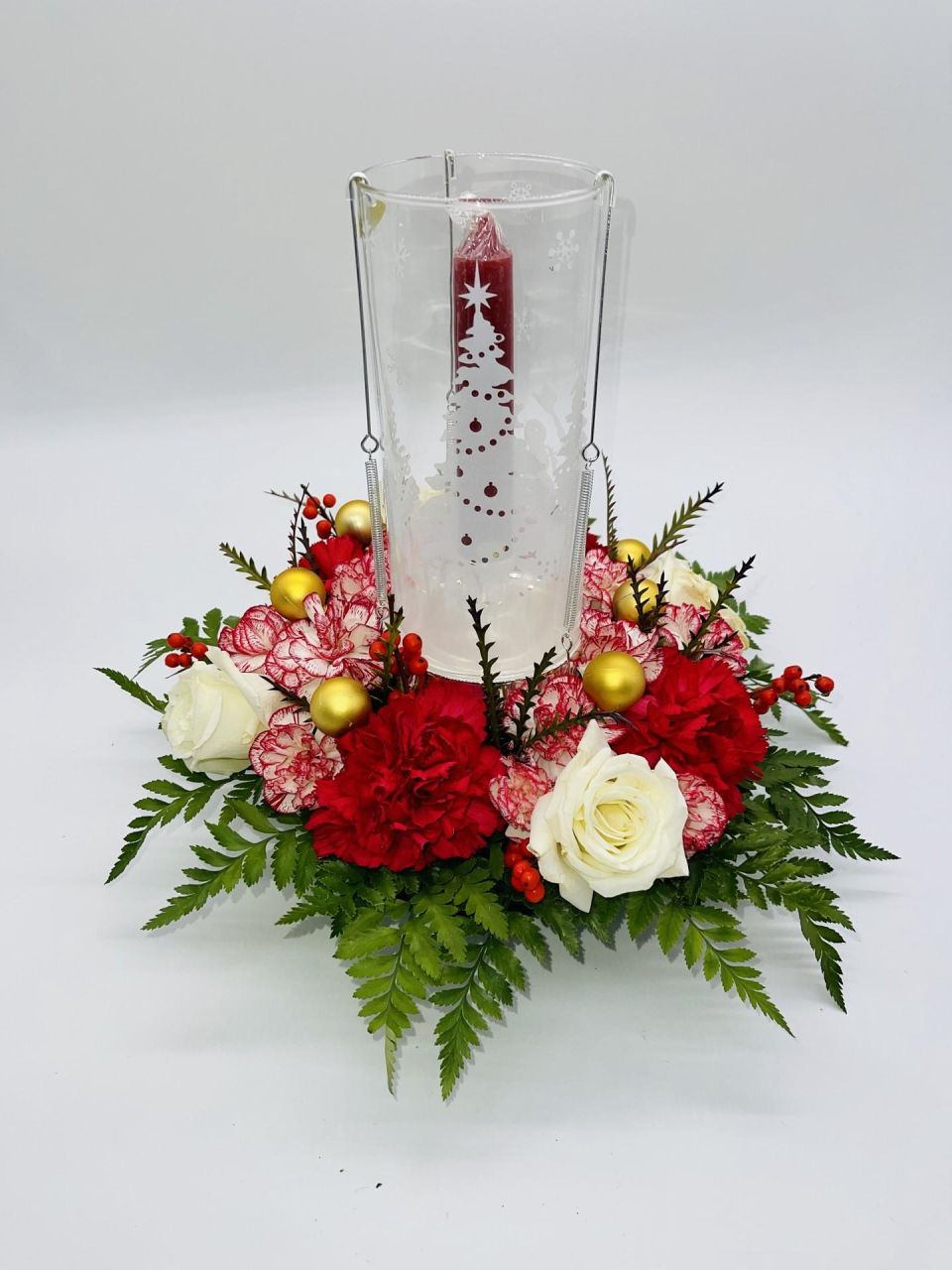 Christmas Candle Arrangement — Alabaster Florist