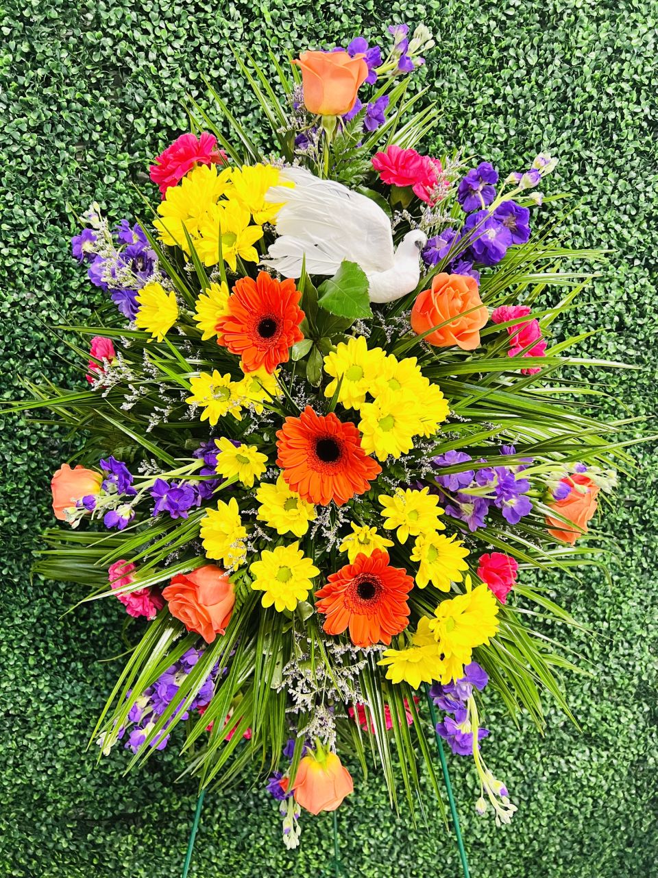 Colorful Standing Spray — Alabaster Florist