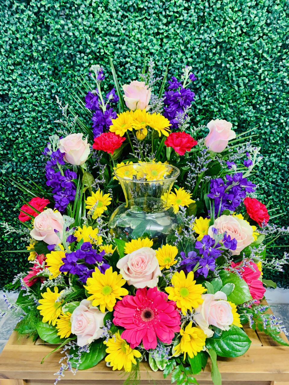 Mix Flower Cremation Arrangement — Alabaster Florist