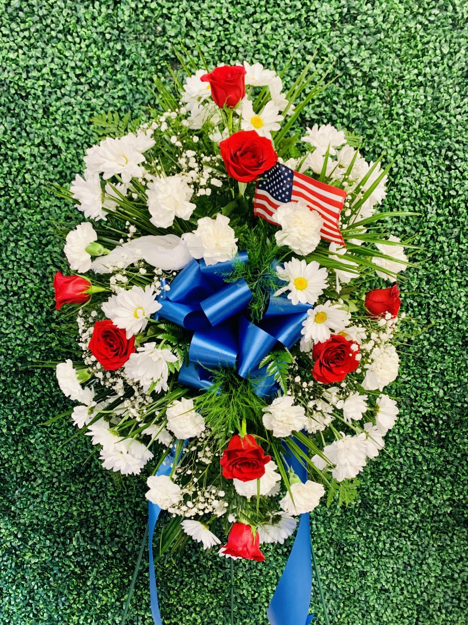 Patriotic Standing Spray — Alabaster Florist