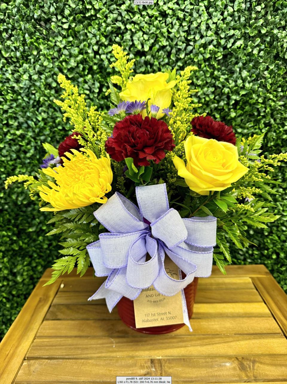 Tin Bucket Arrangement — Alabaster Florist