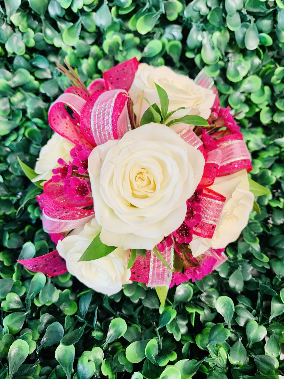 White Spray Rose Corsage — Alabaster Florist