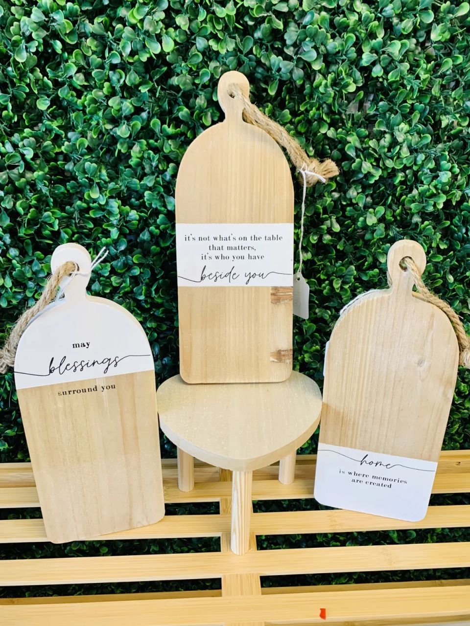 Wooden Butcher Block — Alabaster Florist